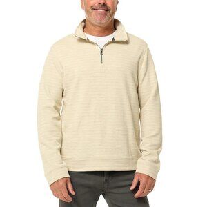 Dockers Men's Quarter Zip Top Shirt Beige, Size XXL (New)